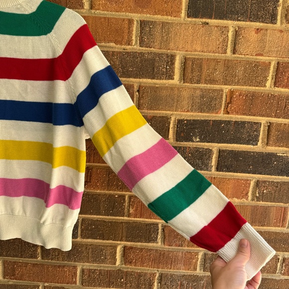 Colorful Striped Cardigan Sweater size M - Picture 8 of 9